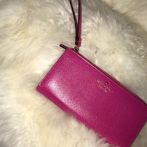 Kate Spade Hot pink wristlet